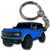 Bronco velocity blue keychain