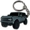 Bronco carbonized gray keychain