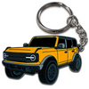 Bronco cyber orange keychain