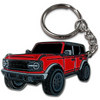 Bronco red keychain