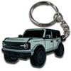 Bronco cactus gray keychain