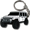 Jeep Wrangler Keychain white
