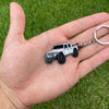 white Jeep Gladiator Keychain