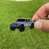 Jeep Gladiator Keychain Sting Gray Silver
